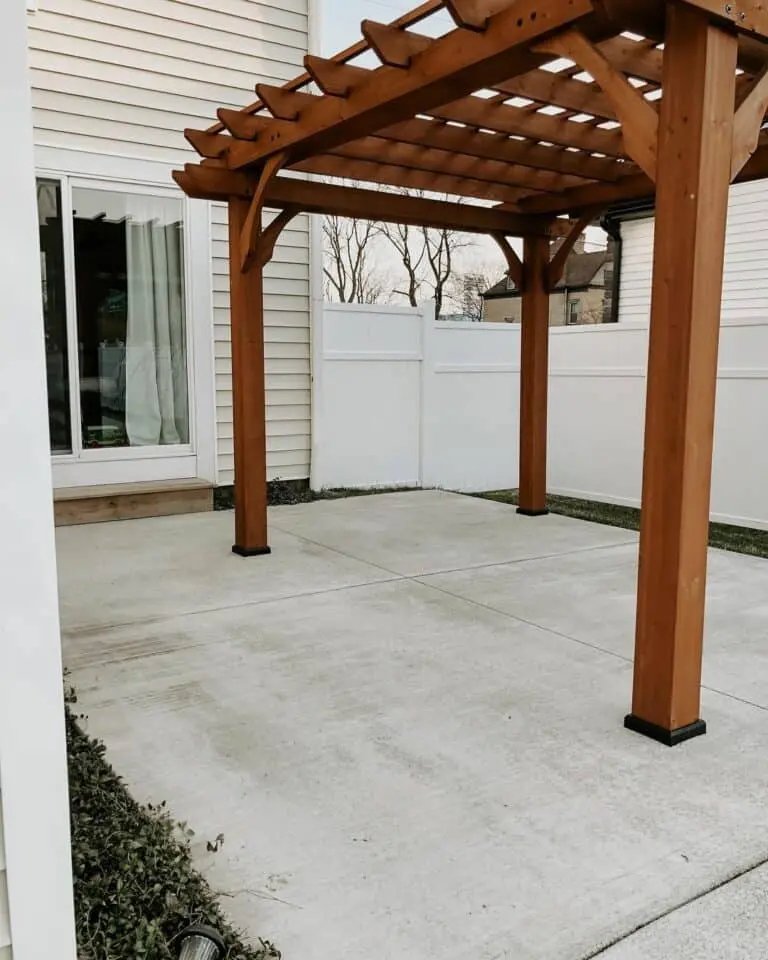 Stained Wood Pergola