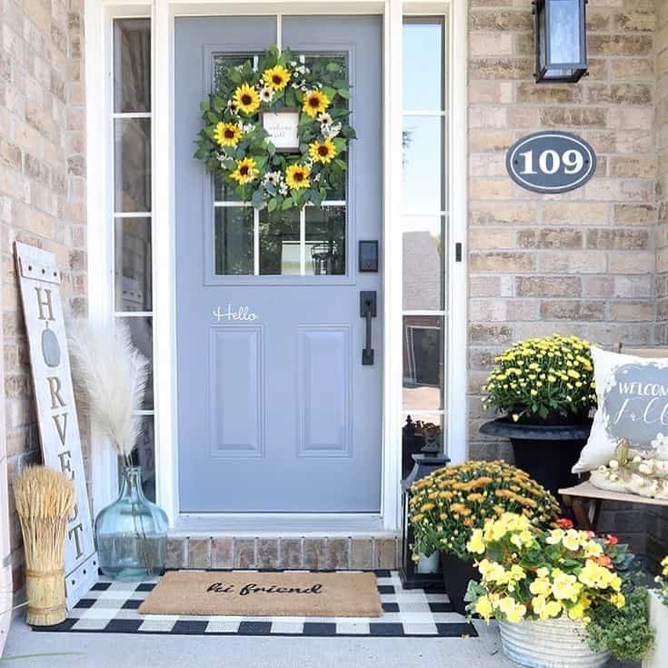 Sunflower Wreath Door