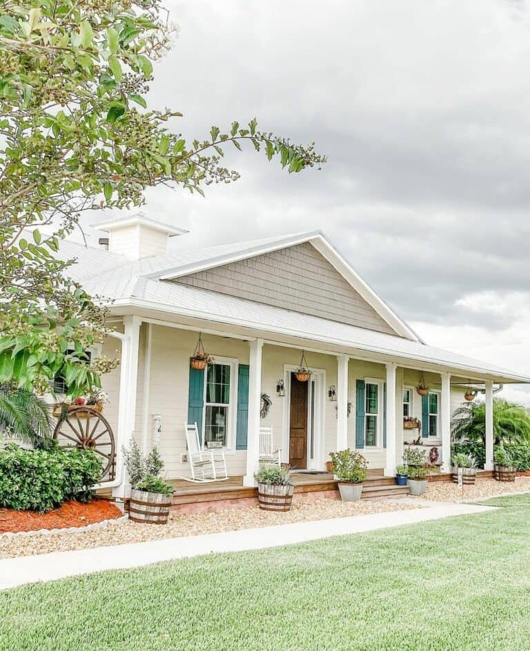 Teal Farmhouse Shutters