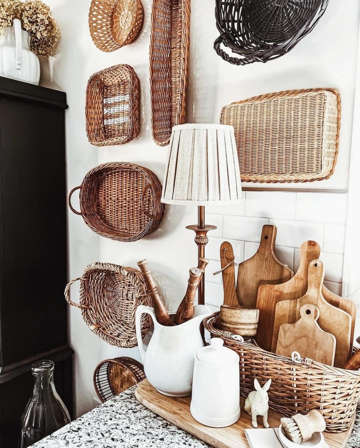 Thrifted Wicker Baskets