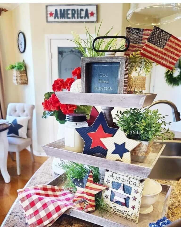 Tiered Wood Stand