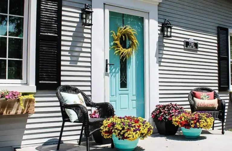 Turquoise Front Door