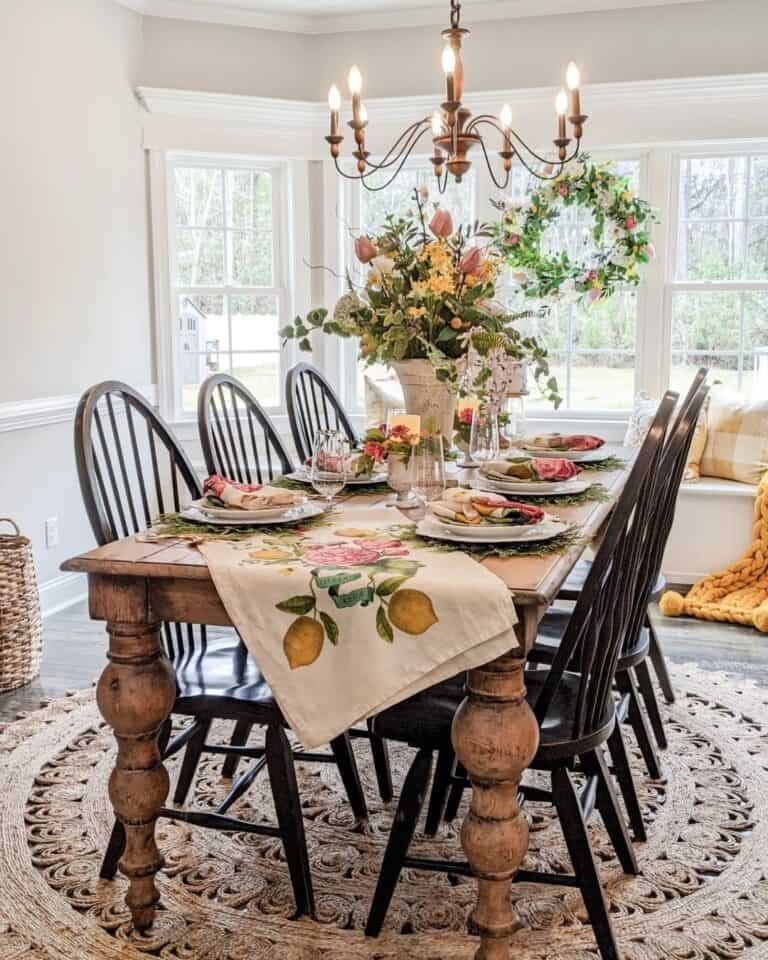 Vintage Floral Table