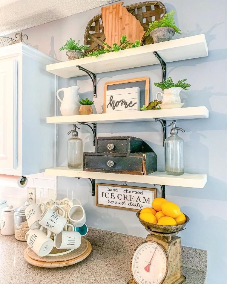 Vintage Shelf Styling