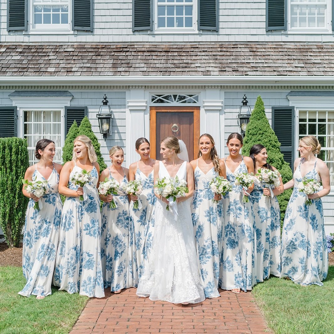 White and Blue Dresses