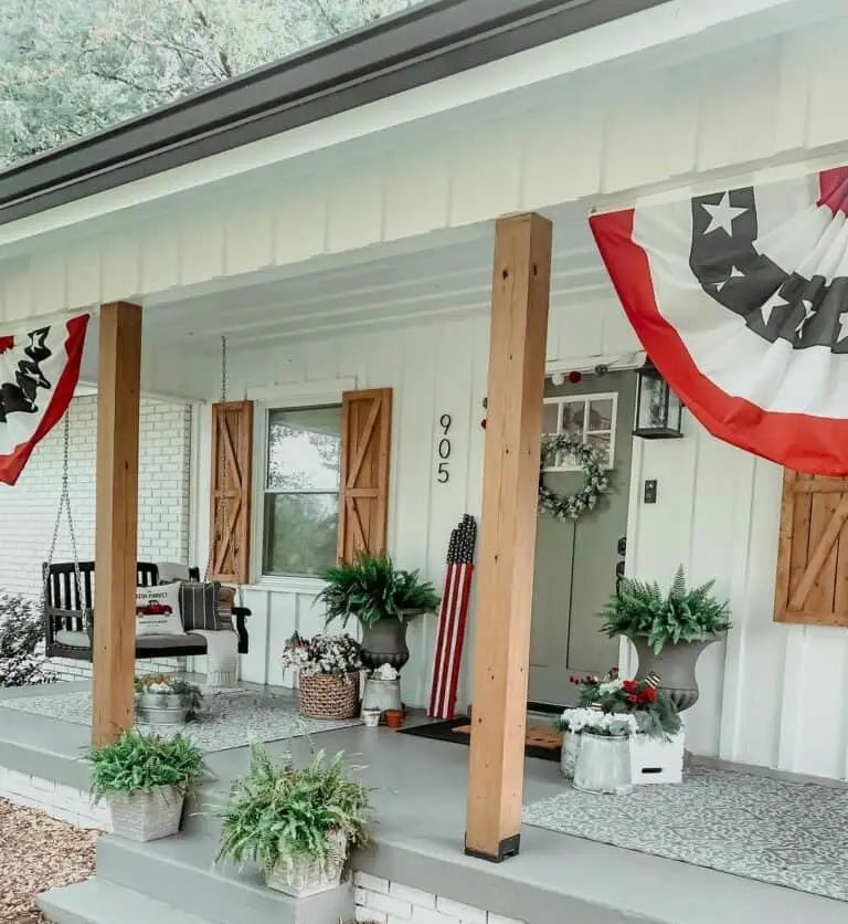 White Board Batten Porch