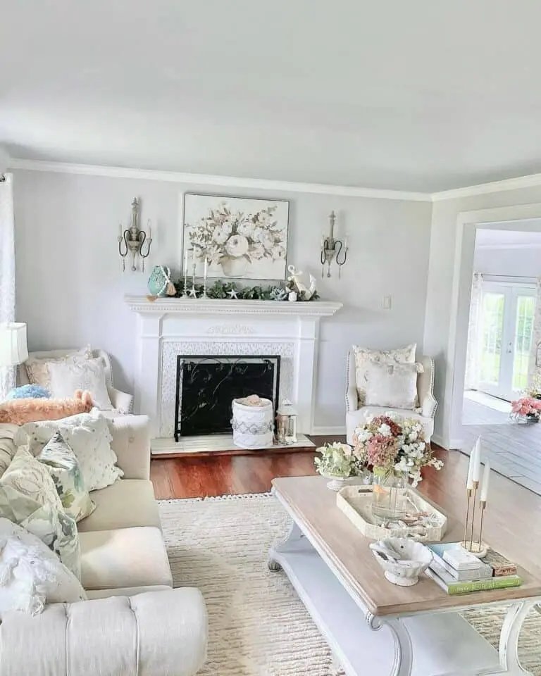White Coastal Mantel