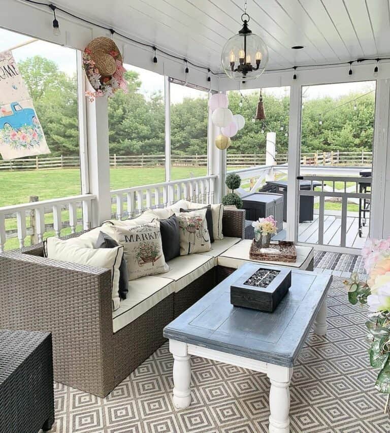 White Railing Porch
