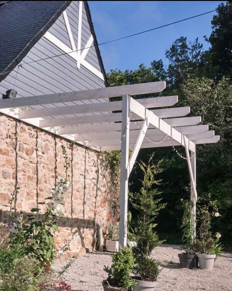 White Stone Pergola
