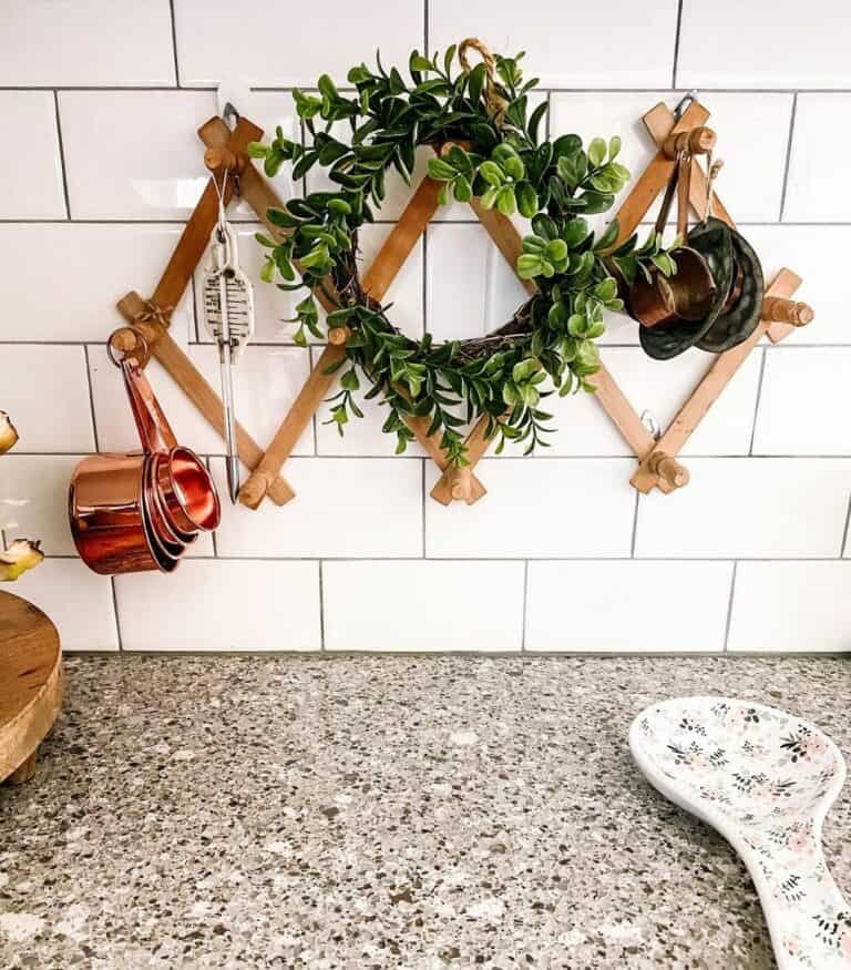 Wood Peg Rack Wreath