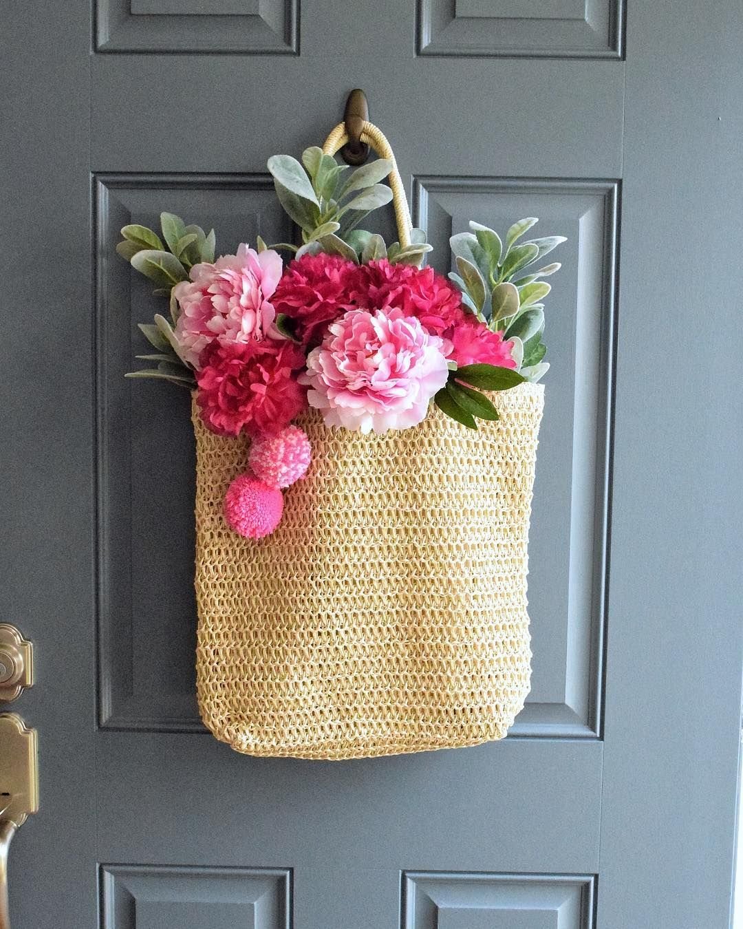 Woven Tote Bouquet