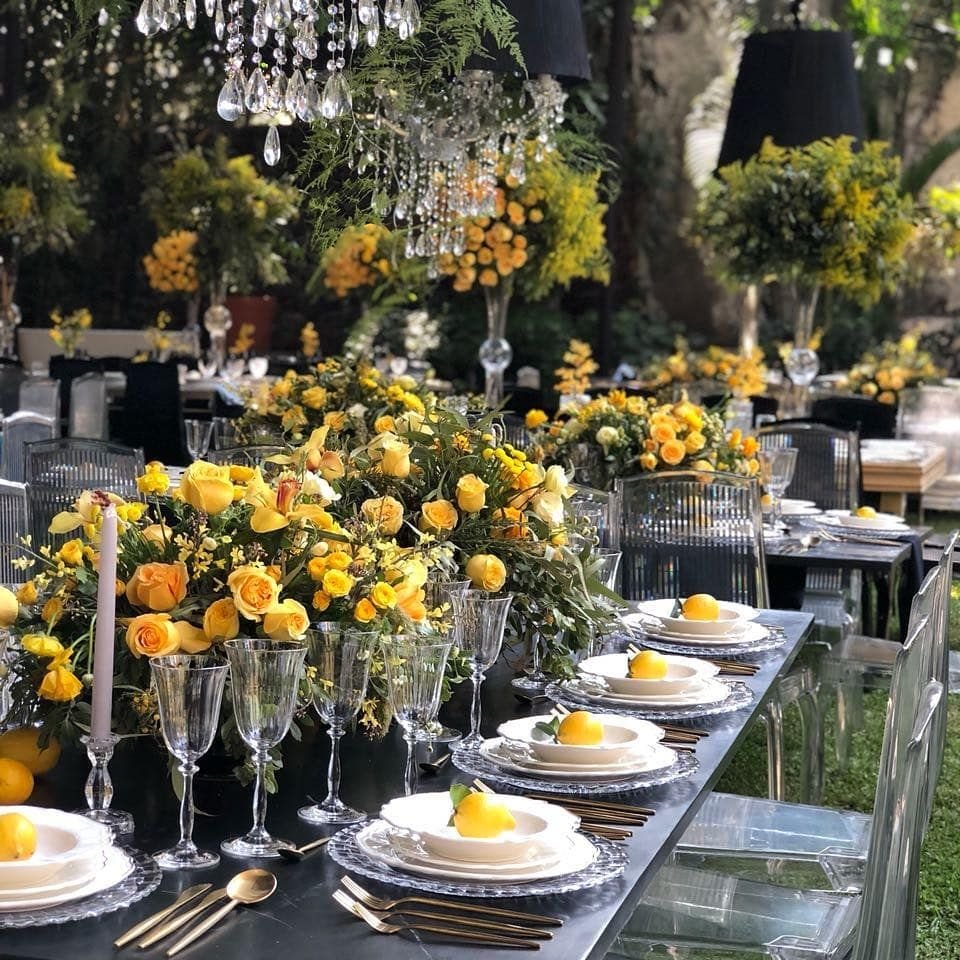 Yellow Centerpiece Tabletop