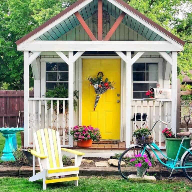 Yellow Shed Door