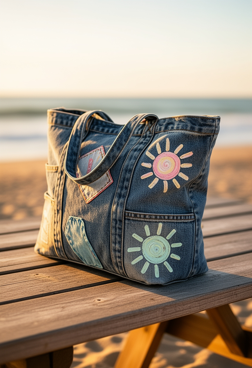 Upcycled Denim Tote Bags