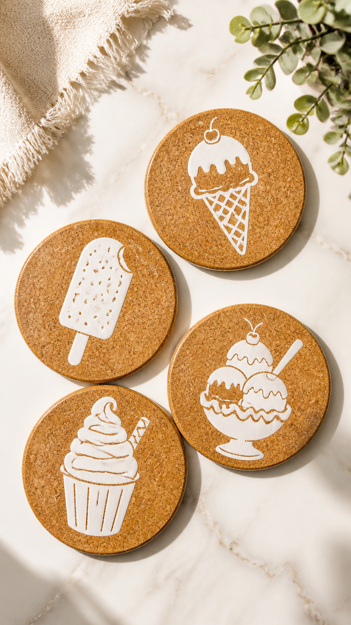 Reusable Ice Cream Coasters