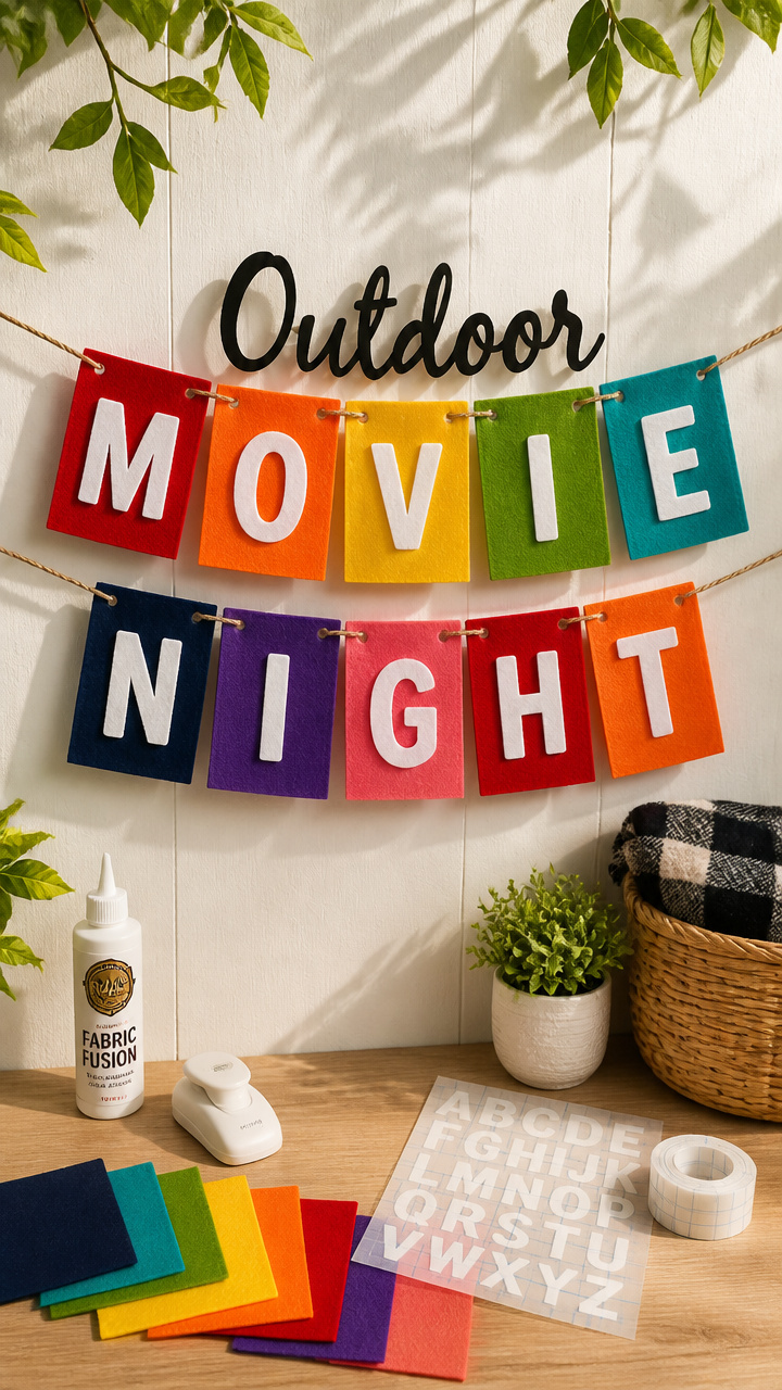 Outdoor Movie Night Banner