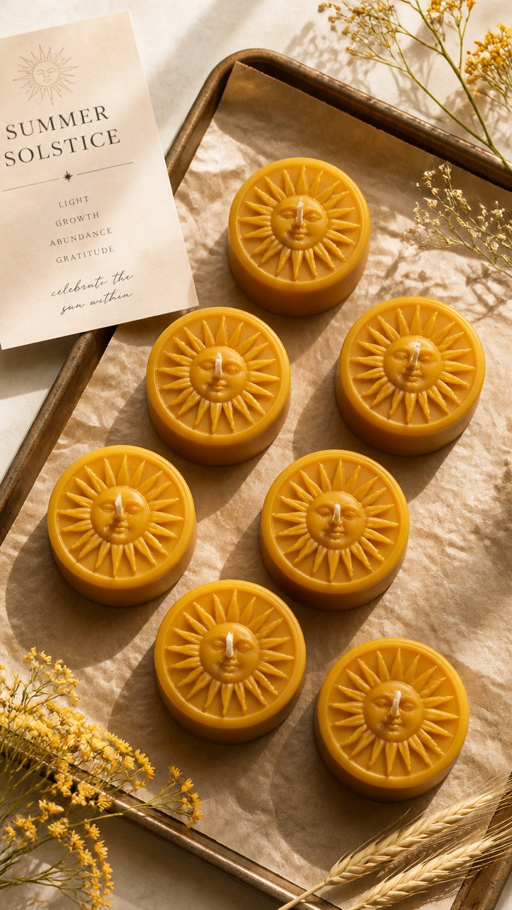 Beeswax Solar Candles
