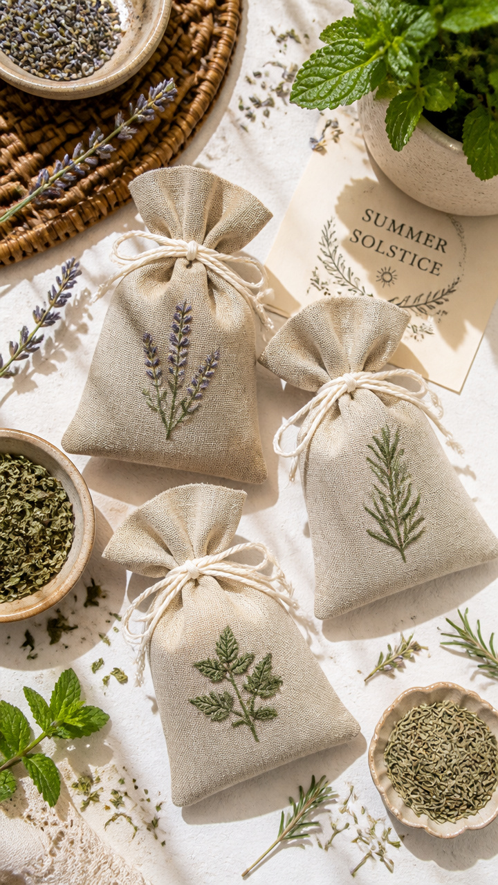Herb-Filled Solstice Sachets