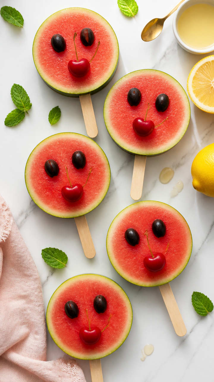 Watermelon Popsicle Faces