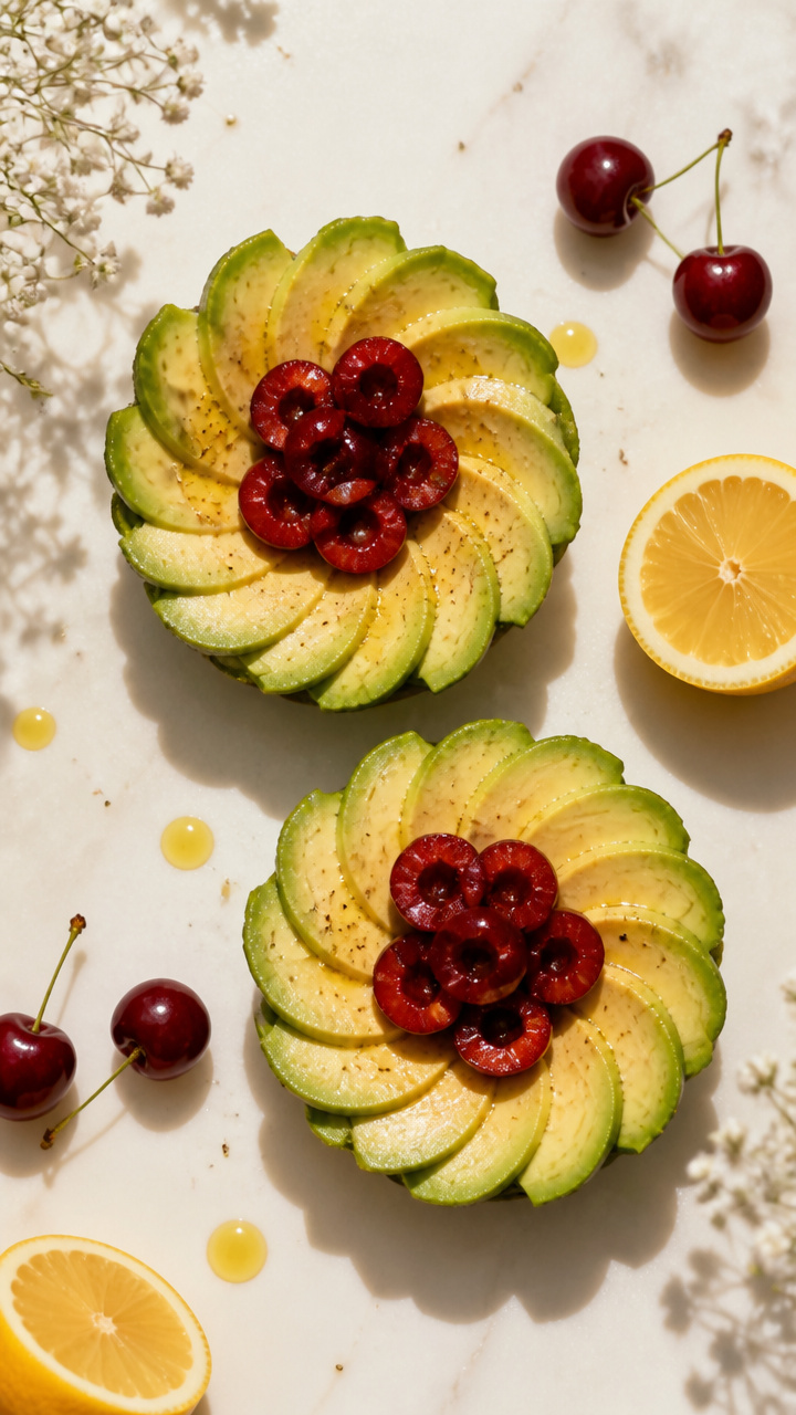 Avocado Flower Slices