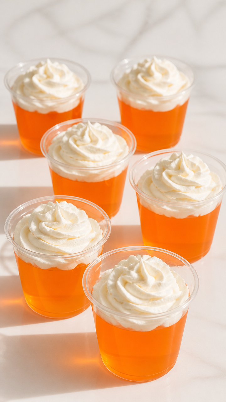 Orange Cup Jello Cups