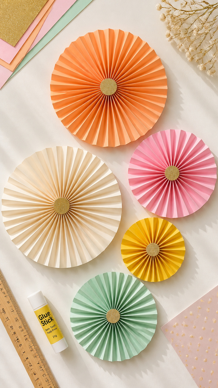 Paper Fan Wall Decor