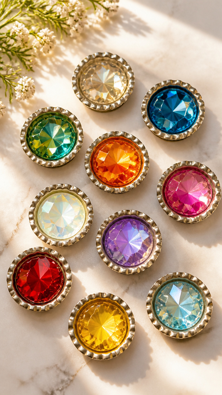Sun-Catcher Bottle Cap Magnets