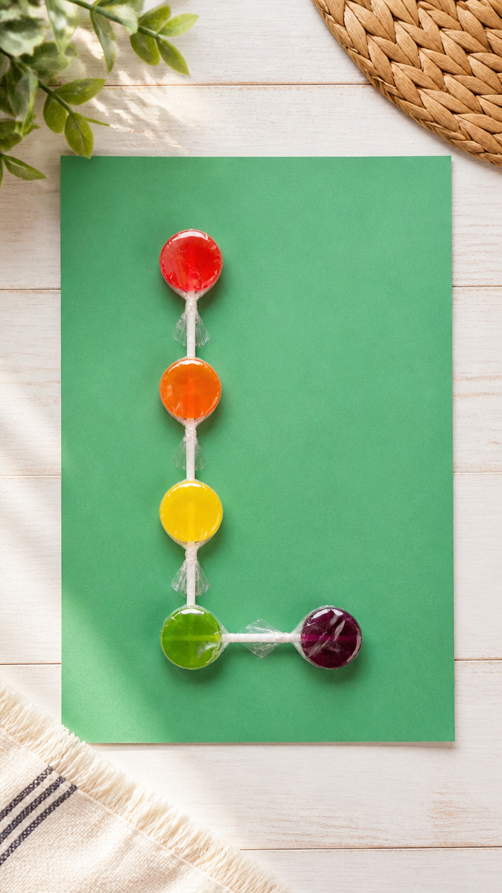 Lollipop Letter L Decor