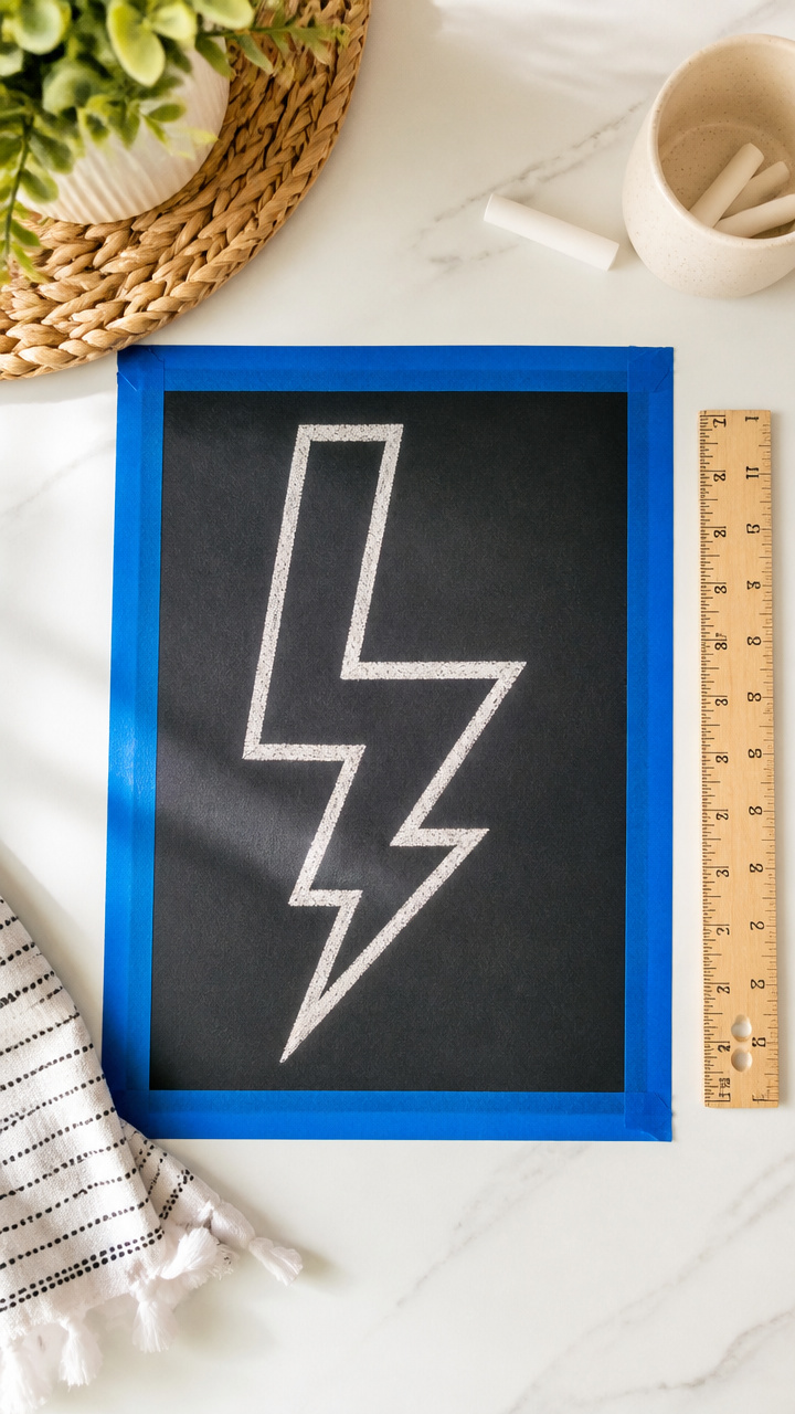 L Is for Lightning Bolt Drawing