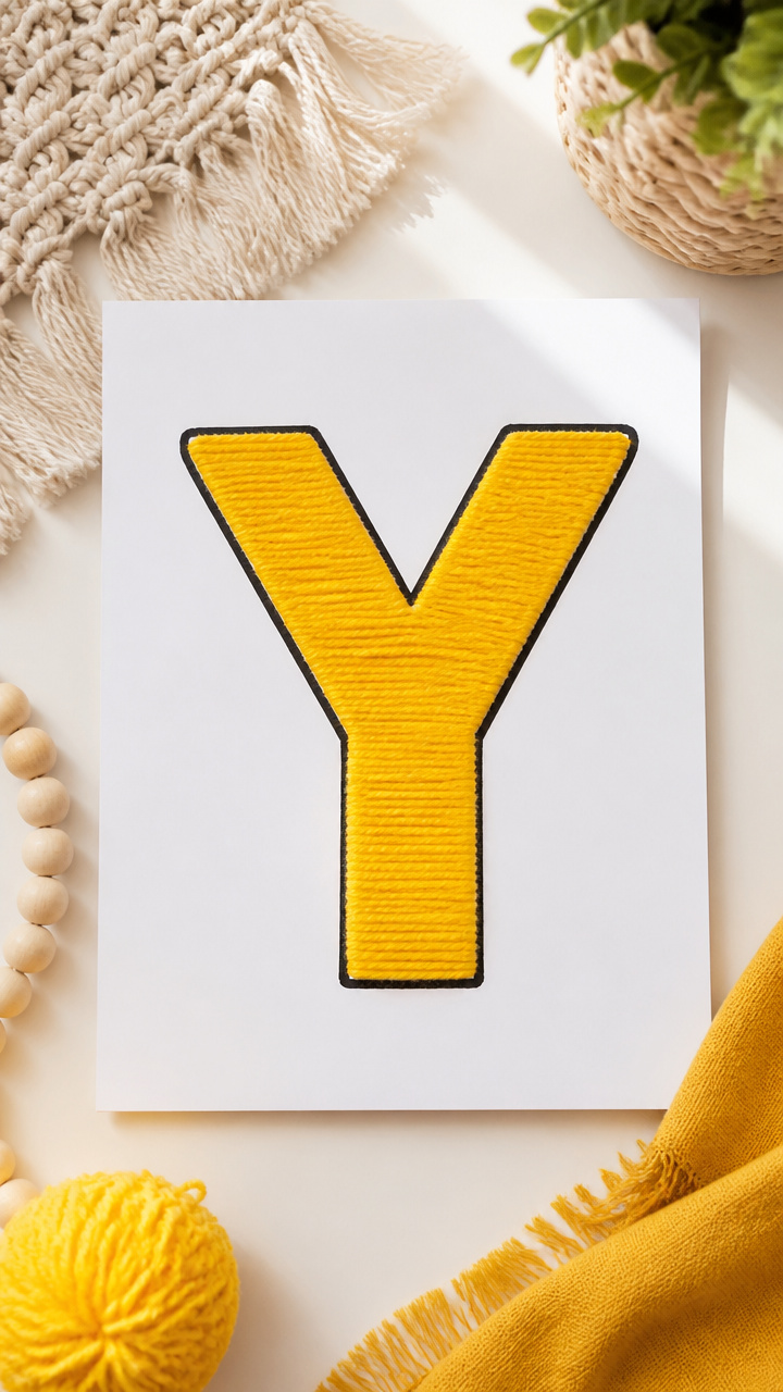 Yarn Letter Y