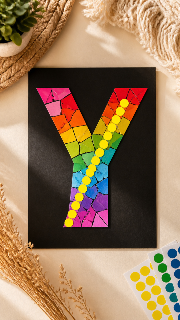Y-Shaped Sticker Mosaic