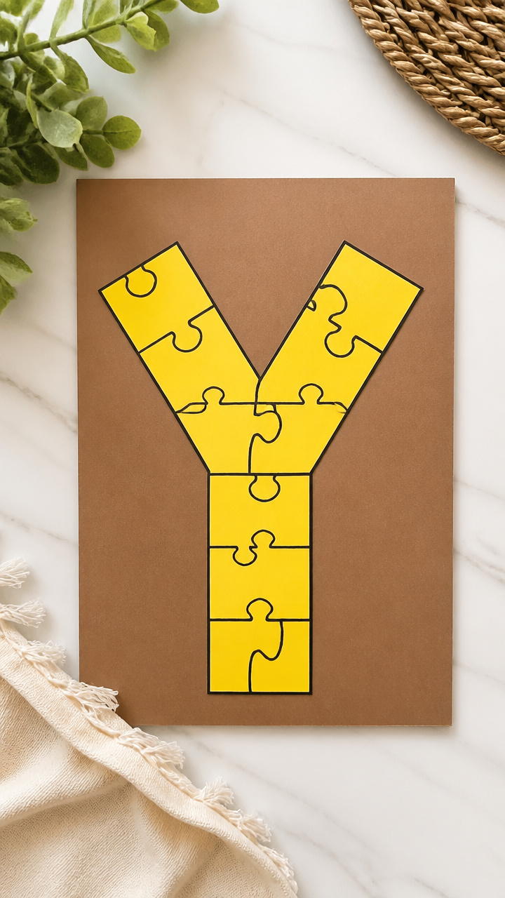 Y-Shaped Puzzle Cut