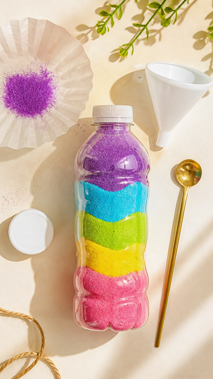 Sun Catcher Sand Bottles