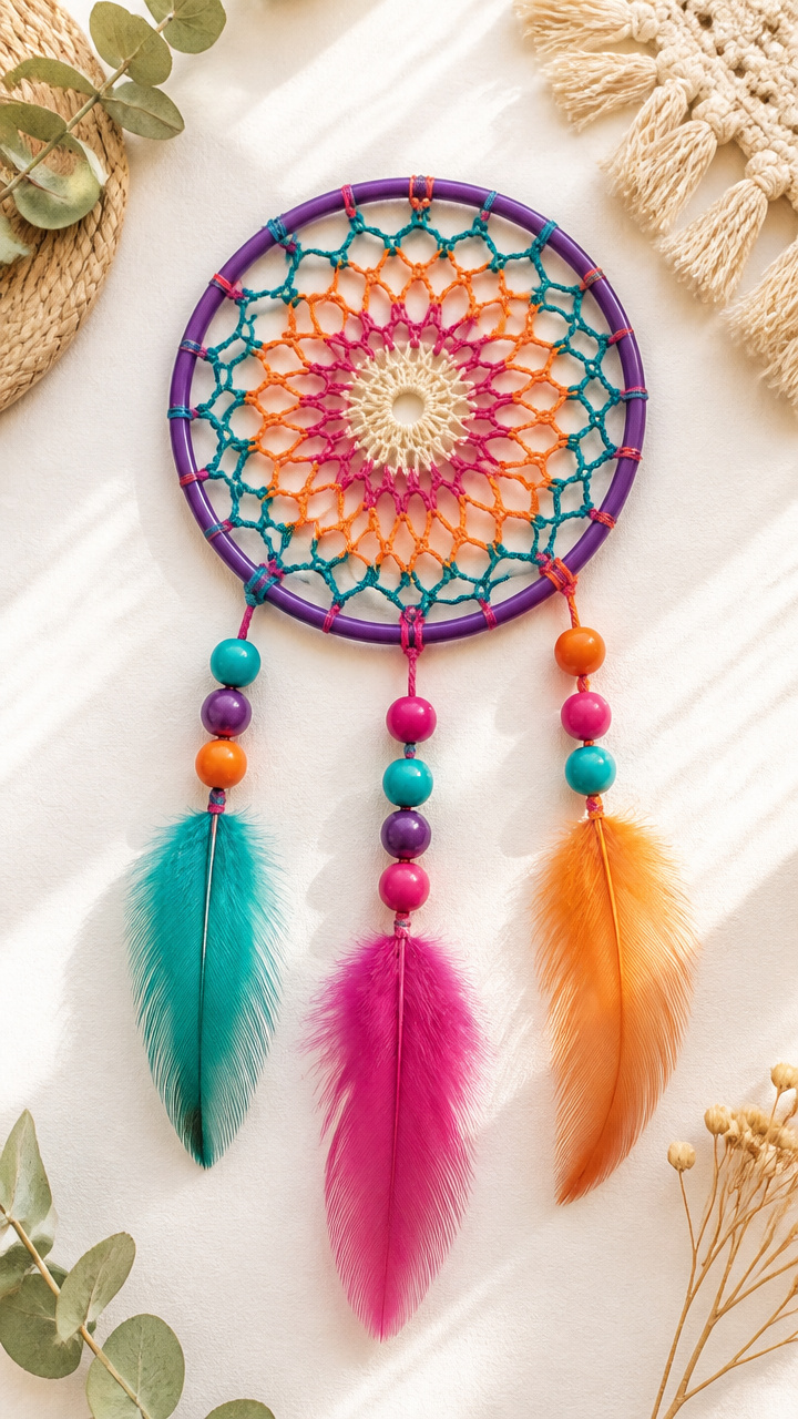Hula Hoop Dreamcatchers