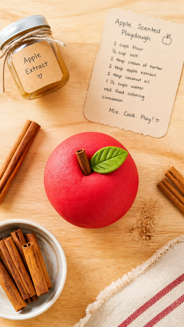 Apple Scented Playdough