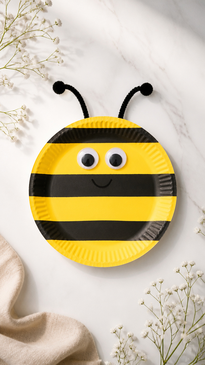 B is for Bee Paper Plate Craft