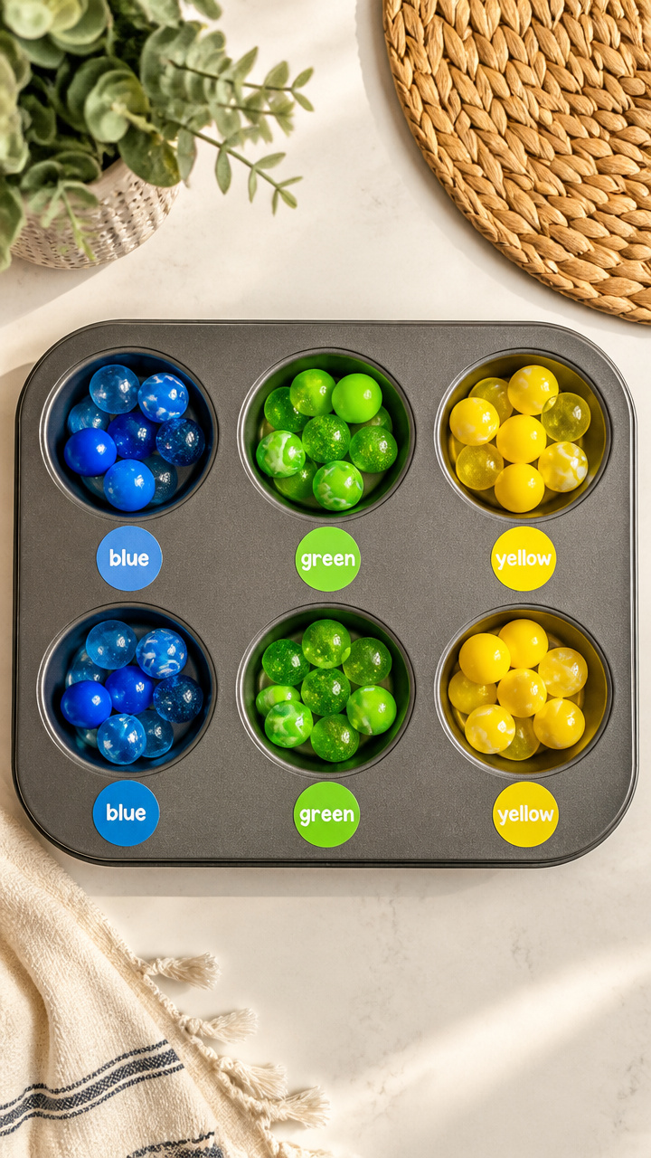 Bouncy Ball Sorting Tray