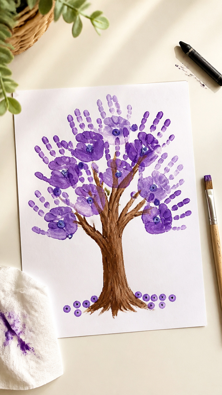 Blueberry Handprint Tree