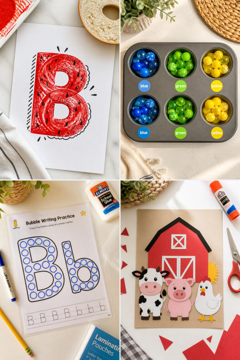 15 Easy Letter B Crafts for Preschoolers Learning the ABCs