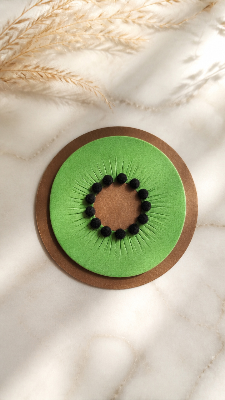 K Is for Kiwi Fruit Slice