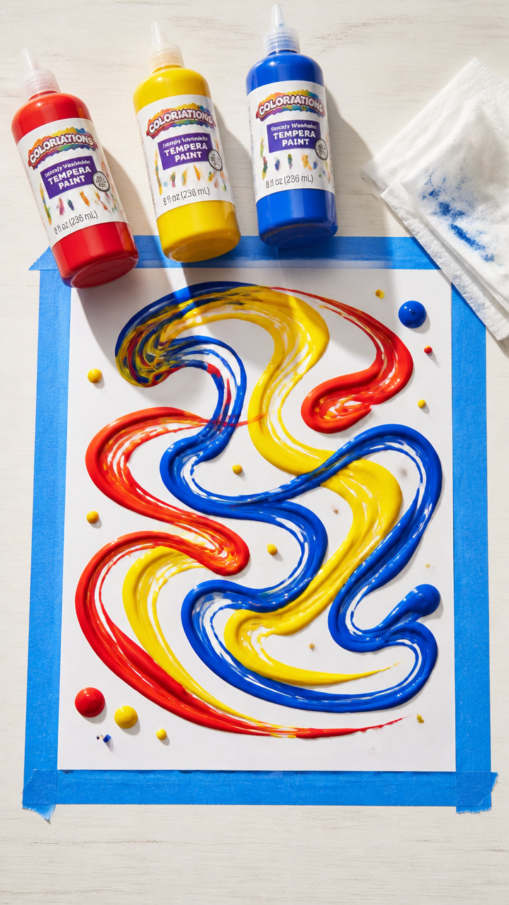 Paint Tube Squeeze Trails