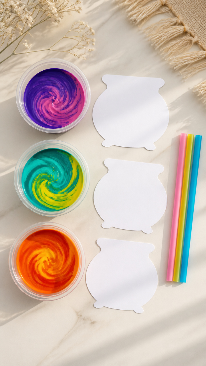 Paint Swirl Pots