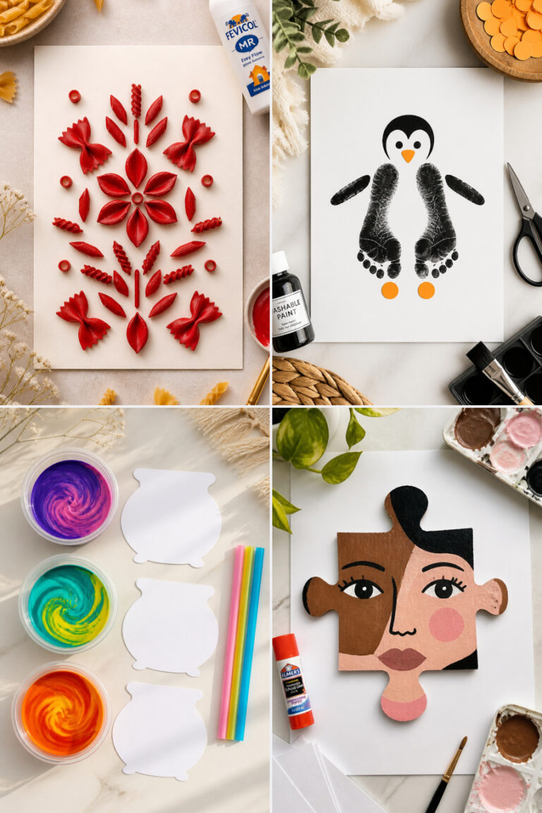15 Easy Letter P Crafts for Preschoolers Using Paint and Paper