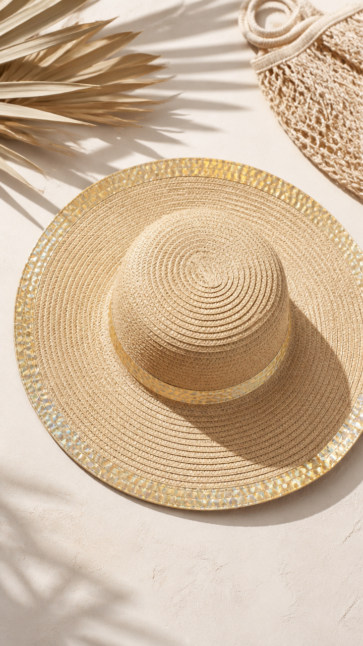Sun Hat with Vinyl Brim