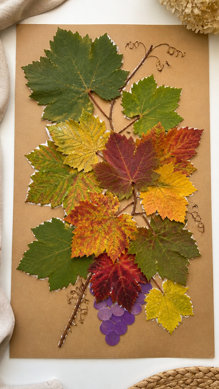 Grapevine Leaf Collage
