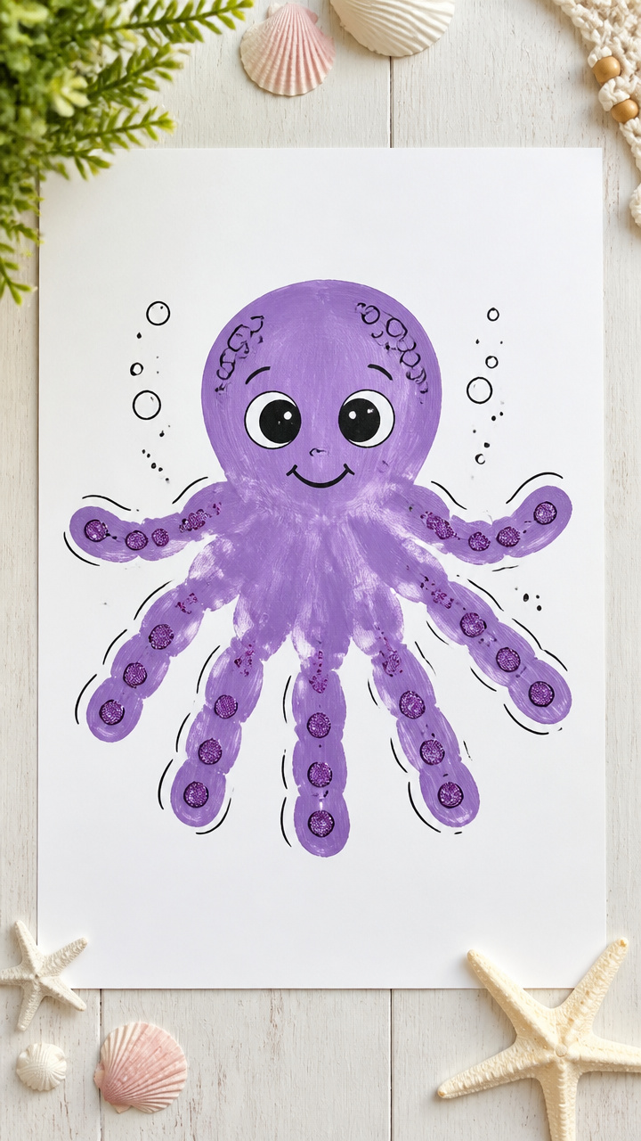 Octopus Handprint Craft