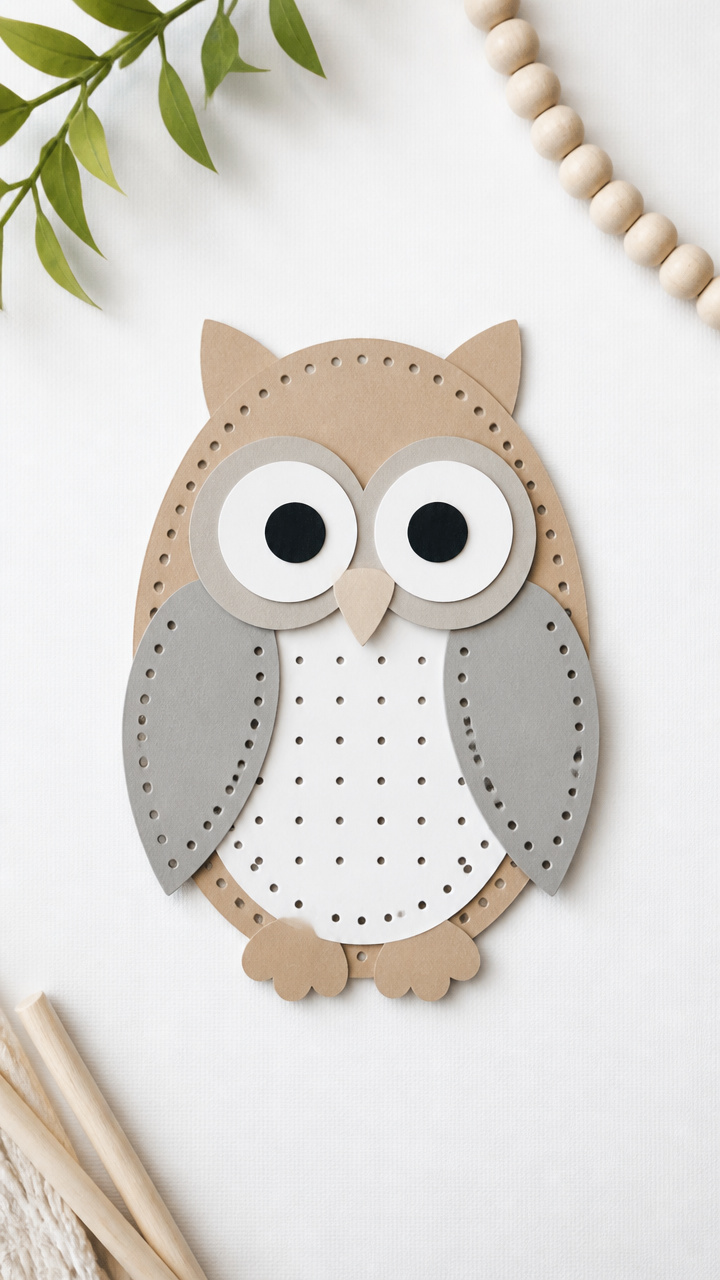 Oval Owl Cutout