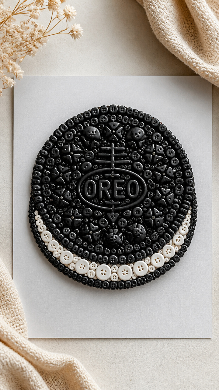 Oreo Button Mosaic