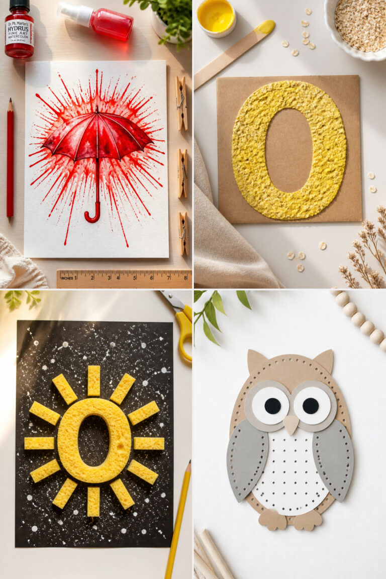 15 Fun Letter O Crafts for Preschoolers with Paper and Paint