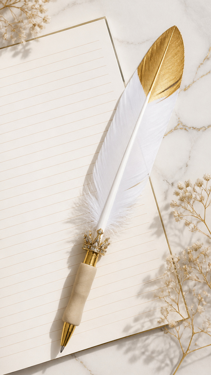 Queen’s Quill Feather Pen